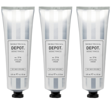 DEPOT NO.316 Styling Cream 125ml - 3 STUKS