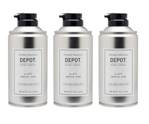 DEPOT N0.411 Shaving Foam 300ml - 3 STUKS