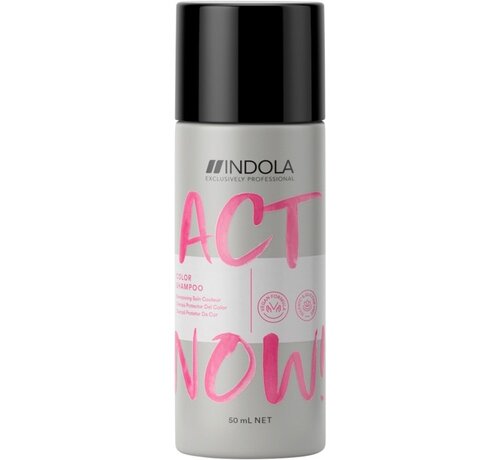 Indola Professional  ACT NOW! Color Shampoo 50ml - 6 STUKS - ACTIE!