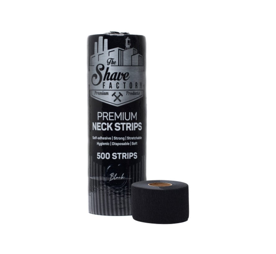 Nekkragen ZWART met 5 rollen