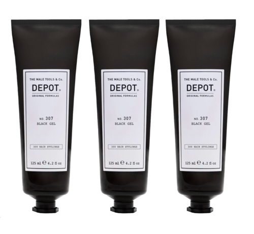 DEPOT NO.307 Black Gel 125ml - 3 Stuks