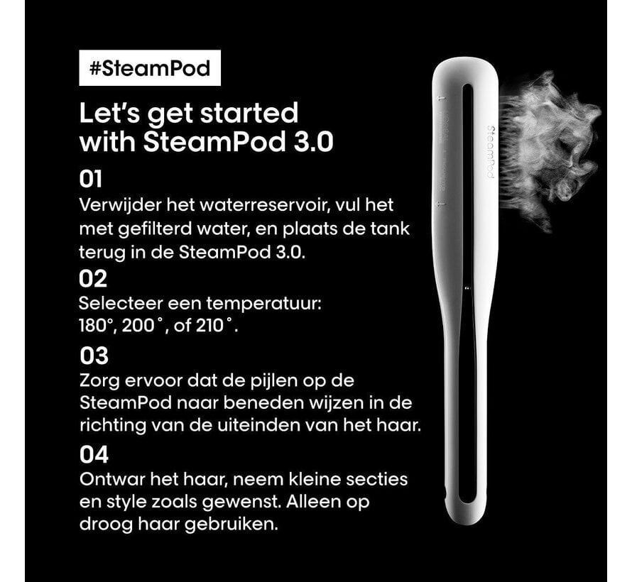 - SteamPod 3 .0 Professionele Stoomstyler