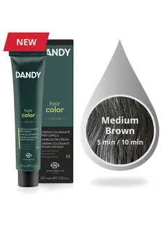 DANDY MAN HAIR COLOR 4 (MIDDEN BRUIN) - 60ml