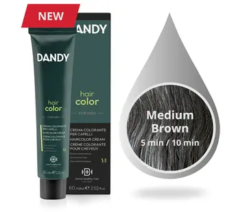 DANDY MAN HAIR COLOR 4 (MIDDEN BRUIN) - 60ml