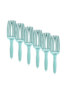 Olivia Garden Finger Brush MINT Combo - Medium   - 6 STUKS