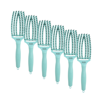 Olivia Garden Finger Brush MINT - Medium  - 6 Stuks