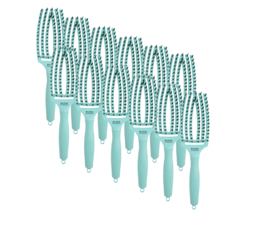 Olivia Garden Finger Brush MINT Combo - Medium   - 12 STUKS