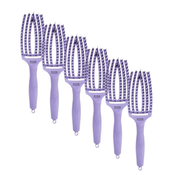 Olivia Garden Finger Brush LAVENDER Combo - Medium   - 6 STUKS
