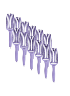 Olivia Garden Finger Brush LAVENDER Combo - Medium   - 12 STUKS
