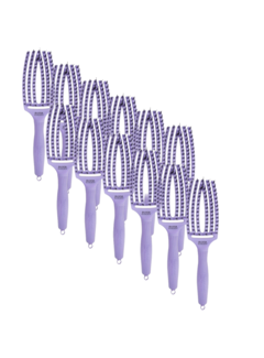 Olivia Garden Finger Brush LAVENDER - Medium  - 12 STUKS