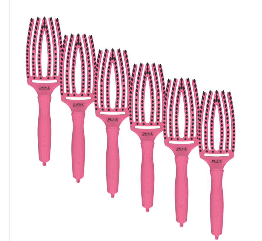 Finger Brush HOT PINK Combo - Medium - 6 STUKS