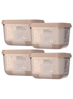 Schwarzkopf Professional BlondMe Premium  Lightener 9+ 450 gram  - 4 Pack