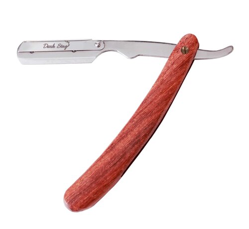 Dark Stag Wooden Handle Straight Razor