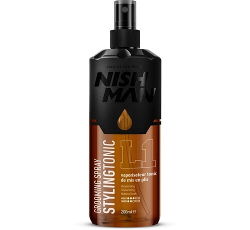 Nish Man Grooming Spray Styling Tonic 200ml