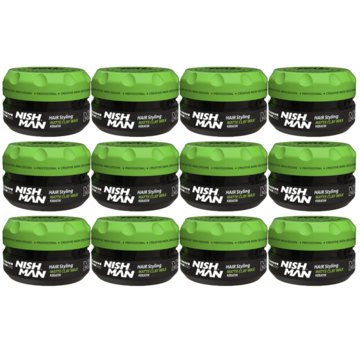 Nish Man M2 Matte Clay Wax Keratin 100ml - 12 STUKS