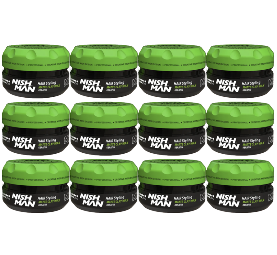 M2 Matte Clay Wax Keratin 150ml - 12 STUKS