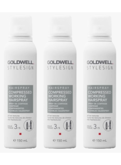 Goldwell STYLESIGN COMPRESSED WORKING HAIRSPRAY 150ML - 3 STUKS