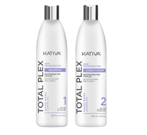 Kativa Total Plex Bond Reconstruction Shampoo 355ml + Conditioner 355ml SET