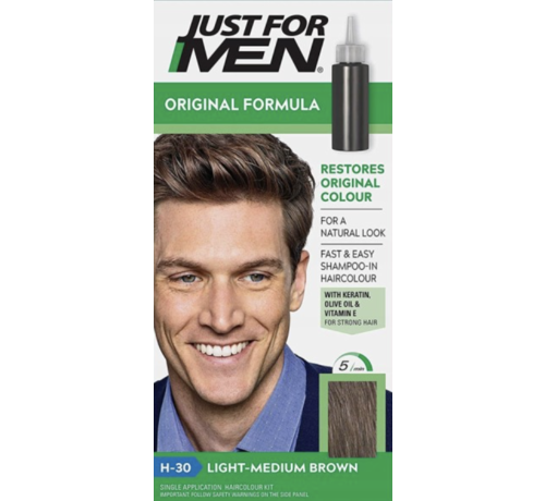 Just For Men Original Formula Haarkleuring - H-30 - LIGHT - MEDIUM BROWN