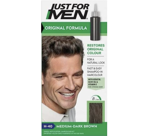Just For Men Original Formula Haarkleuring - H-40 - MEDIUM - DARK BROWN