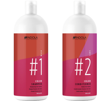 Indola Professional Innova Color Shampoo 1500ml + Color Conditioner 1500ml.- ACTIE!