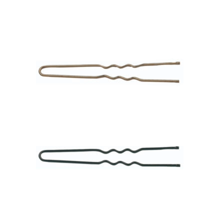 Postiche Geribbelde Haarspelden 50mm - 50 stuks