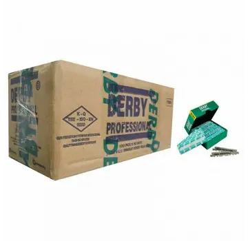 Derby Single Half Razor Blades 100 stuks -  Doos met 50 pakjes
