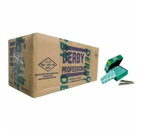 Derby Single Half Razor Blades 100 stuks - Doos met 50 pakjes