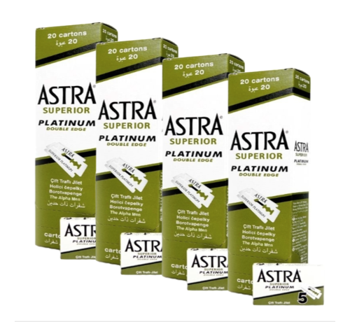 Astra Double Edge Blades 20x5 - Per 4 Pakken