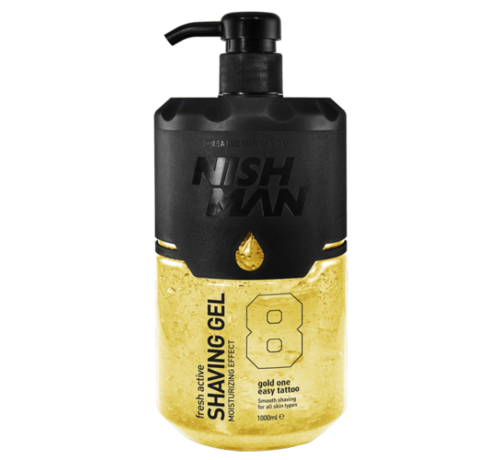Nish Man Shaving Gel 8 Gold One 1000ml
