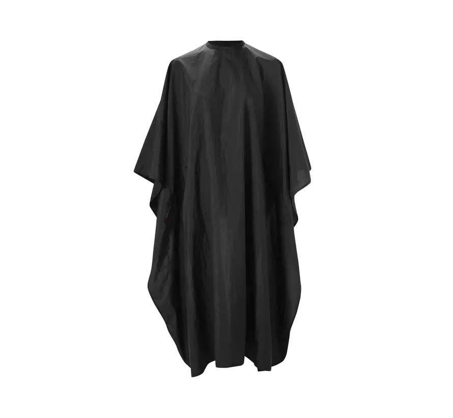Wako Long Cape - Kapmantel met armsgaten Zwart