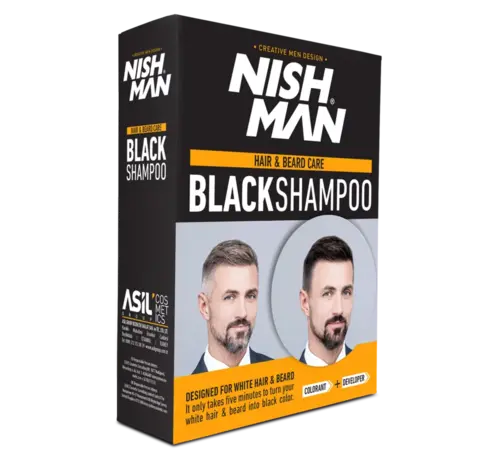 Nish Man Black Shampoo Hair&Beard Care 400ml
