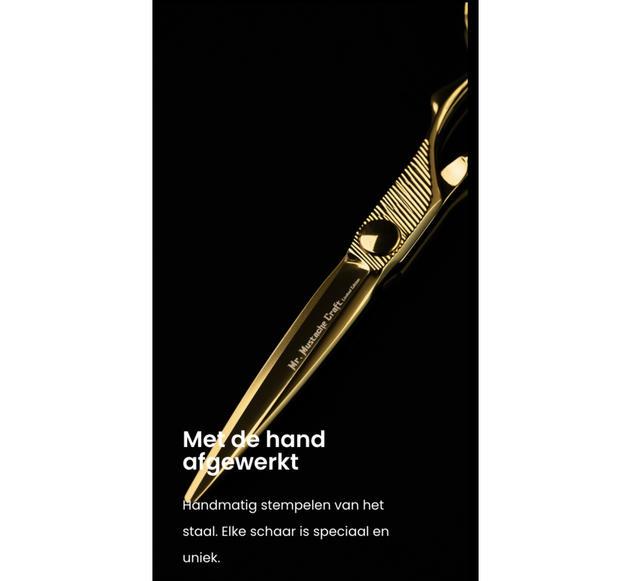 Kappersschaar Craft Gold