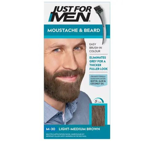 Just For Men Moustache & Beard - M30 - Light-Medium Brown