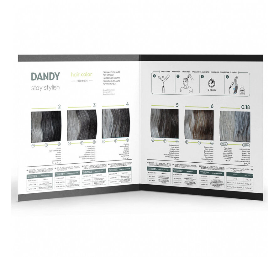 Dandy Hair Color Kleurenkaart