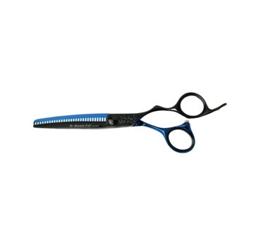 Mr Mustache Craft Coupeschaar Black-Blue Maat 6.0