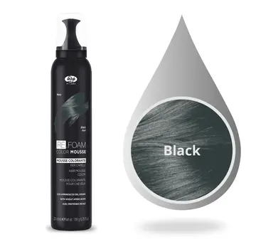Lisap Milano Refoam Color Mousse 13 - Zwart