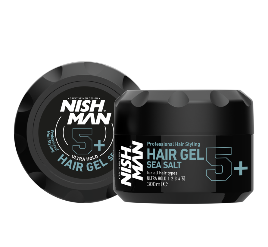 Hair Gel 5+ Sea Salt 300ml - 3 STUKS