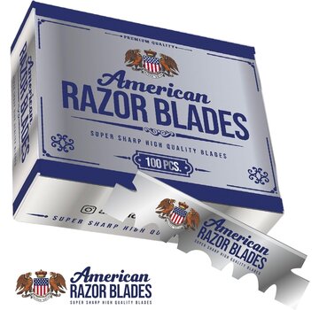 American Razor Blades Single Blades, 1 Pakje a 100 Stuks