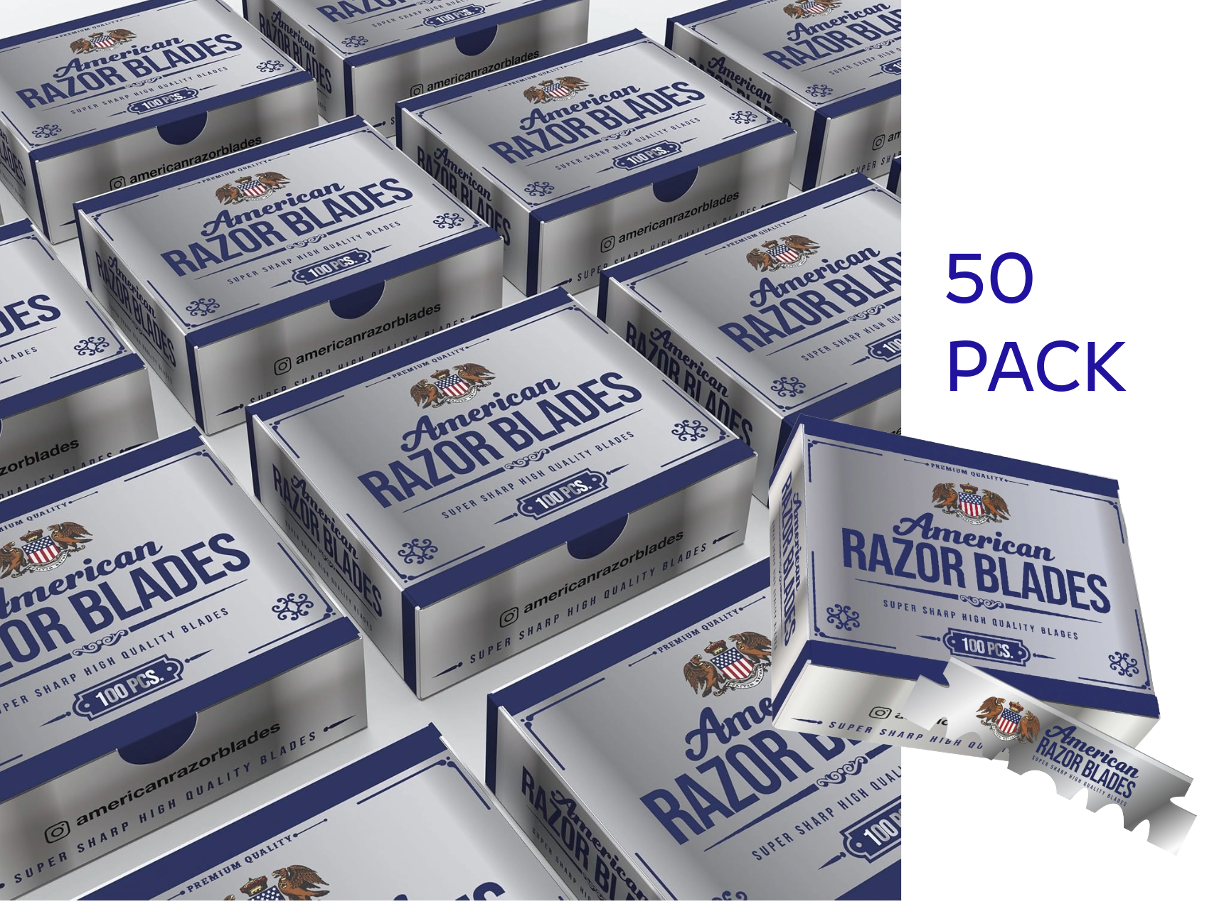 American Razor Blades 50x 100 STUKS nu bestellen?