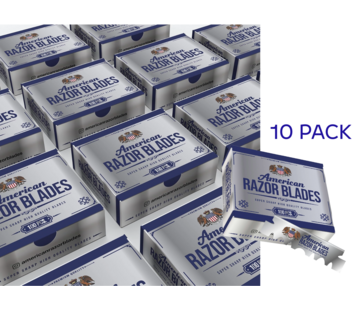 American Razor Blades Single Blades 10 PAKJES a 100 stuks