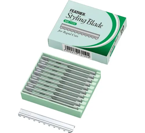 Feather Feather Styling Blades - wg type - For Rapid Cuts - 10 STUKS