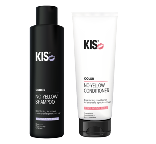 KIS Duo SET No Yellow Shampoo/Conditioner - 2x 250ml