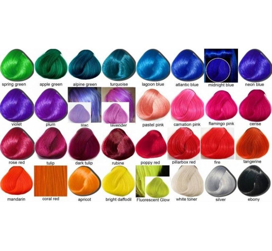 100ml Semi-Permanente Haarkleuring - 4 STUKS per Kleur