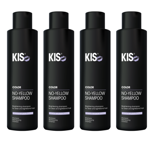 KIS No Yellow Shampoo 250ml  - 4 STUKS