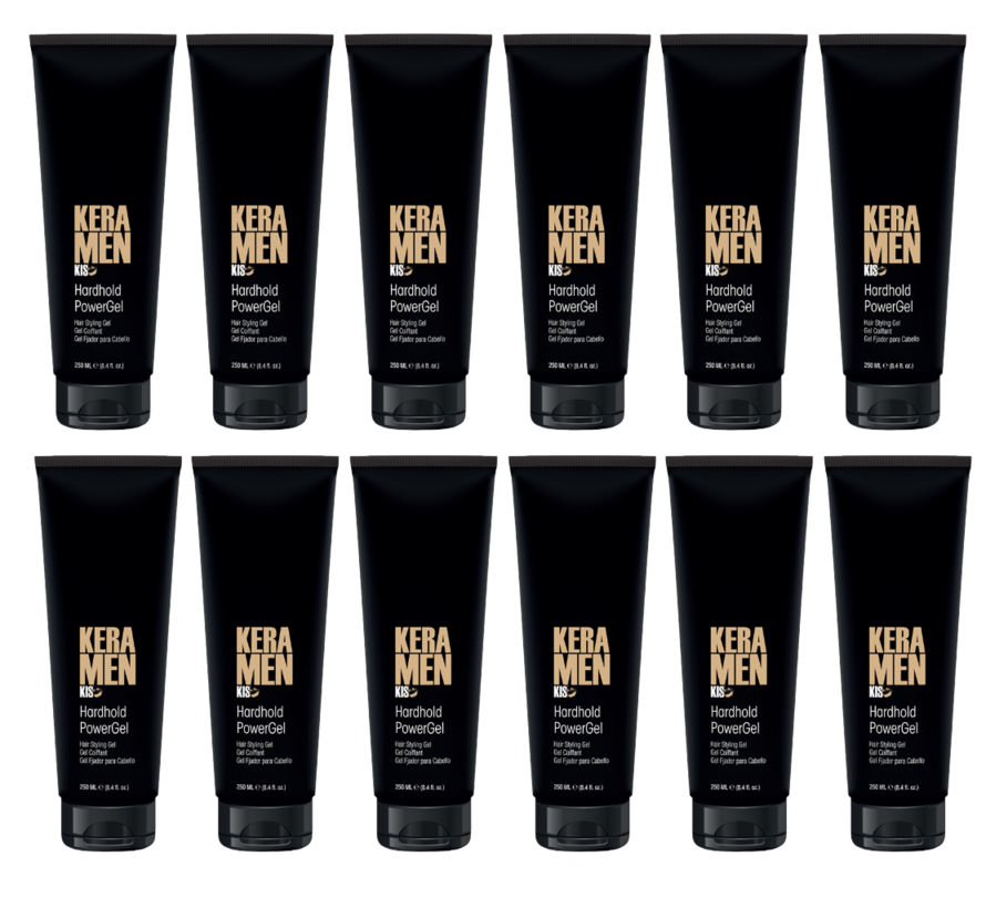 KeraMen HardHold PowerGel 250ml - 12 STUKS
