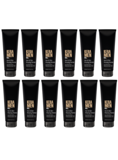 KIS KeraMen Hair & Skin Shaving Shampoo 250ml - 12 STUKS