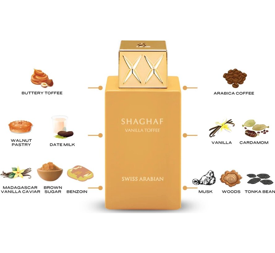 SHAGHAF VANILLA TOFFEE 75ML