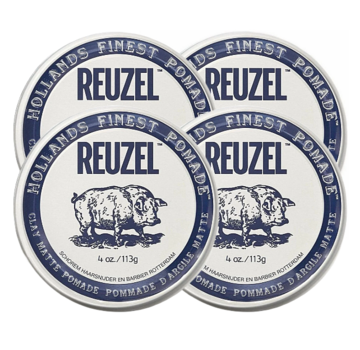 Reuzel Clay Matte Pomade 113g - 4 STUKS