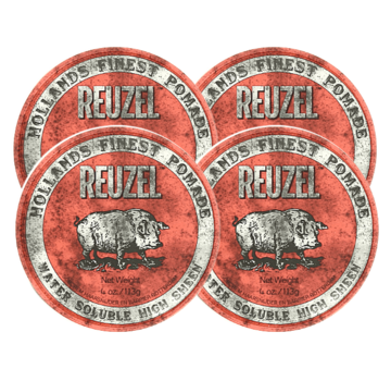 Reuzel Pomade Red High Shine 113 gram - 4 STUKS